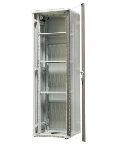 Emiternet Szafa Ramowa Stojąca 42U, Drzwi Przód Blacha/Szkło, 600X600X1980Mm (Szer./Gł./Wys.)