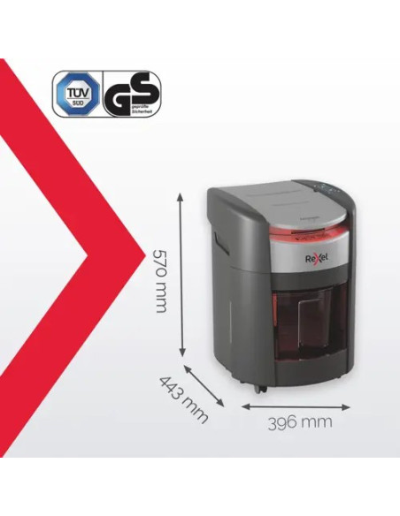 Niszczarka Rexel Shredmax Autofeed+ 150X, P4, 150 Kartek, 15 L Kosz