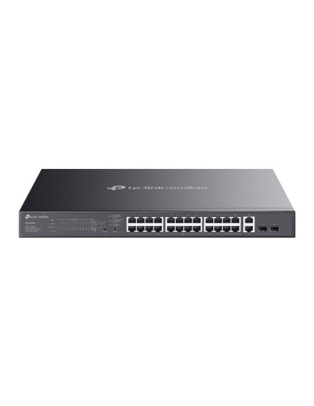 Tp-Link Omada Es228Gmp Łącza Sieciowe Zarządzany L2 Gigabit Ethernet (10/100/1000) Obsługa Poe Czarny