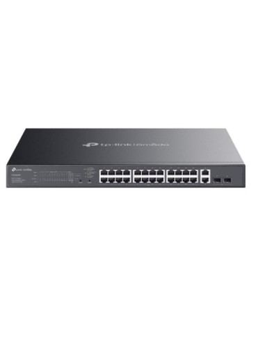 Tp-Link Omada Es228Gmp Łącza Sieciowe Zarządzany L2 Gigabit Ethernet (10/100/1000) Obsługa Poe Czarny