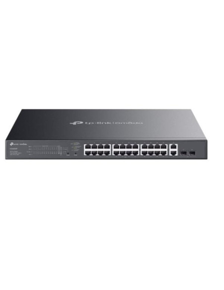 Tp-Link Omada Es228Gmp Łącza Sieciowe Zarządzany L2 Gigabit Ethernet (10/100/1000) Obsługa Poe Czarny