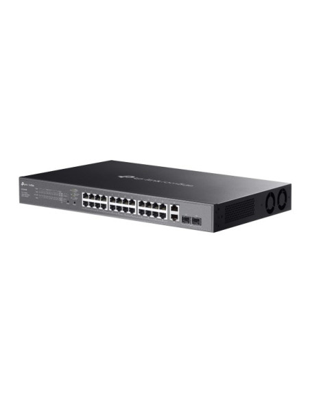 Tp-Link Omada Es228Gmp Łącza Sieciowe Zarządzany L2 Gigabit Ethernet (10/100/1000) Obsługa Poe Czarny