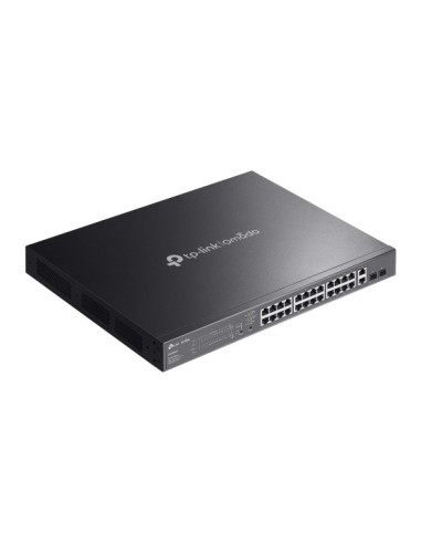 Tp-Link Omada Es228Gmp Łącza Sieciowe Zarządzany L2 Gigabit Ethernet (10/100/1000) Obsługa Poe Czarny
