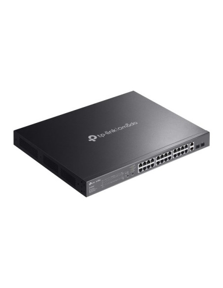 Tp-Link Omada Es228Gmp Łącza Sieciowe Zarządzany L2 Gigabit Ethernet (10/100/1000) Obsługa Poe Czarny