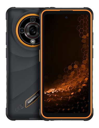 Hammer Iron 6 5G 6/128 Gb Orange 16,7 Cm (6.56") Dual Sim Android 15 Usb Type-C 6 Gb 6050 Mah Czarny, Pomarańczowy