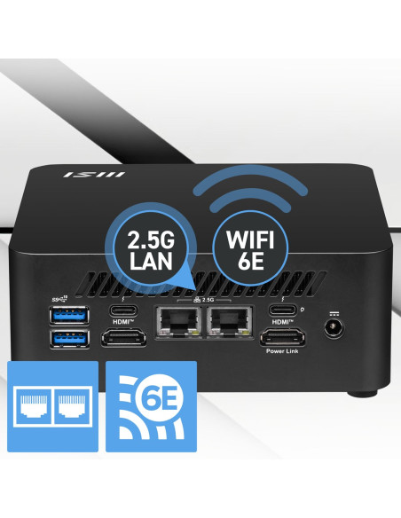 Msi Cubi Nuc 1Mg-014Beu Mini Pc Czarny 100U Intel Soc