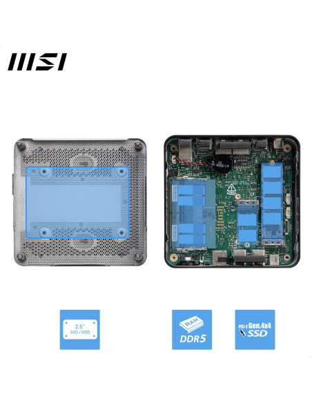 Msi Cubi Nuc 1Mg-014Beu Mini Pc Czarny 100U Intel Soc