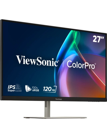 Viewsonic Vp Series Vp2766-2K Monitor Komputerowy 68,6 Cm (27") 2560 X 1440 Px Quad Hd Led Srebrny, Czarny