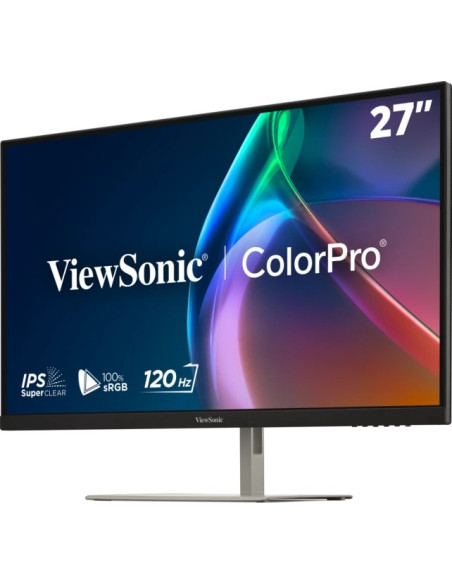 Viewsonic Vp Series Vp2766-2K Monitor Komputerowy 68,6 Cm (27") 2560 X 1440 Px Quad Hd Led Srebrny, Czarny