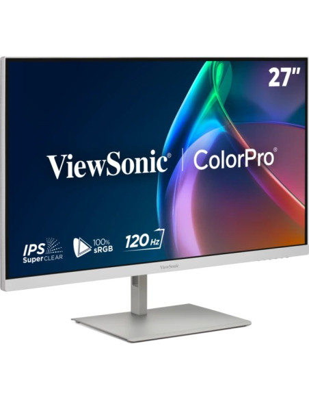 Viewsonic Vp Series Vp2766-2K-W Monitor Komputerowy 68,6 Cm (27") 2560 X 1440 Px Quad Hd Led Biały, Srebrny