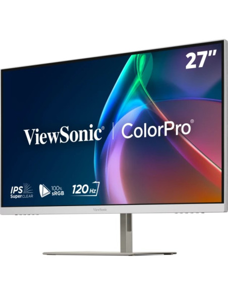 Viewsonic Vp Series Vp2766-2K-W Monitor Komputerowy 68,6 Cm (27") 2560 X 1440 Px Quad Hd Led Biały, Srebrny