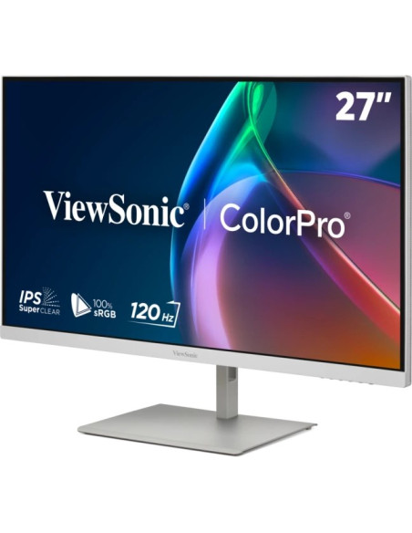 Viewsonic Vp Series Vp2766-2K-W Monitor Komputerowy 68,6 Cm (27") 2560 X 1440 Px Quad Hd Led Biały, Srebrny