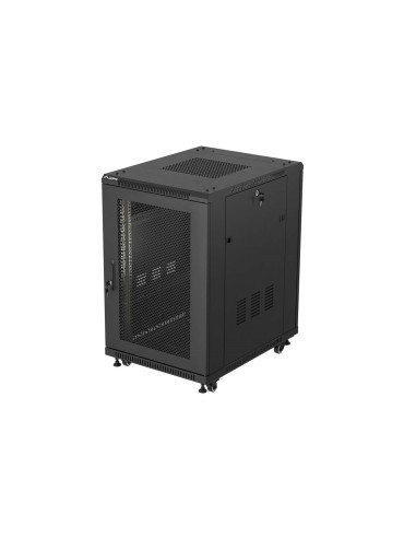 Lanberg Szafa Stojąca 19" 18U 600X800 Czarna