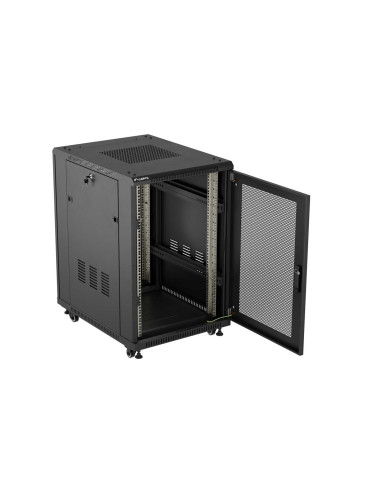 Lanberg Szafa Stojąca 19" 18U 600X800 Czarna