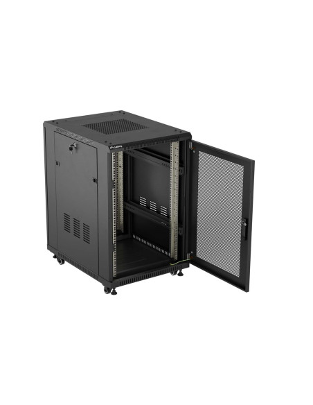 Lanberg Szafa Stojąca 19" 18U 600X800 Czarna