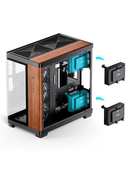 Jonsbo Tk-4 Wood Tower Czarny, Drewno