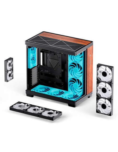 Jonsbo Tk-4 Wood Tower Czarny, Drewno