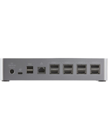 Startech.com Dk31C4Dppdue Stacja Dokująca Przewodowa Usb 3.2 Gen 2 (3.1 Gen 2) Type-C Czarny, Szary