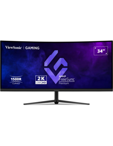 Viewsonic Vx3418C-2K Monitor Komputerowy 86,4 Cm (34") 3440 X 1440 Px Ultrawide Quad Hd Czarny