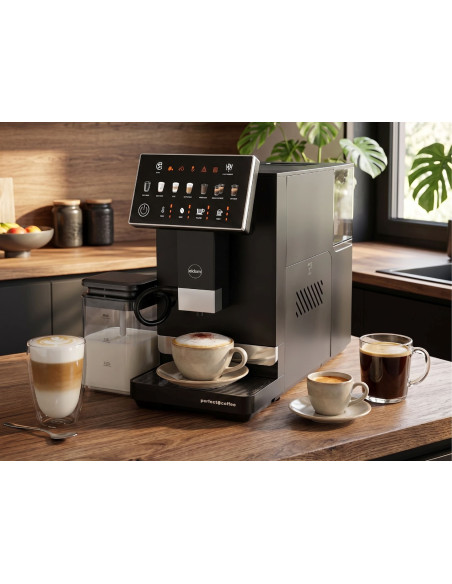 Eldom Ekspres Ciśnieniowy Automatyczny Eca10 20 Bar 7 Automatycznych Programów 1400W Pojemniki Mleko 075 L Woda 1,5 L