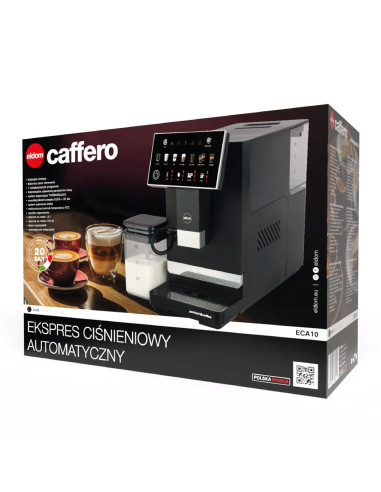 Eldom Ekspres Ciśnieniowy Automatyczny Eca10 20 Bar 7 Automatycznych Programów 1400W Pojemniki Mleko 075 L Woda 1,5 L