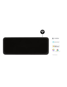 Mill Invisible Smart Wifi Heater | Pa1300Wifi4B | Panel Heater | 1300 W | Suitable For Rooms Up To 15-19 M2 | Black | Ipx4