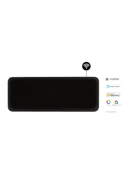 Mill Invisible Smart Wifi Heater | Pa1300Wifi4B | Panel Heater | 1300 W | Suitable For Rooms Up To 15-19 M2 | Black | Ipx4