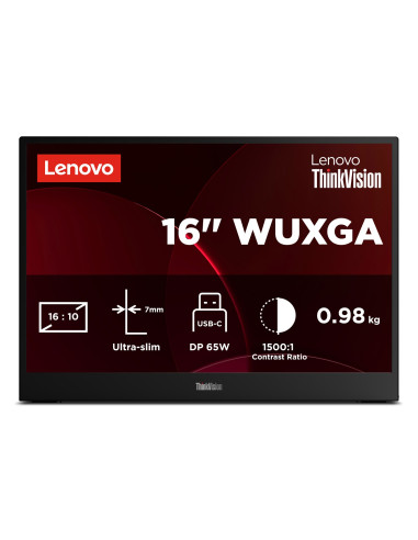 Monitor Lenovo Thinkvision M16 16" (64Bfuat1Wl)