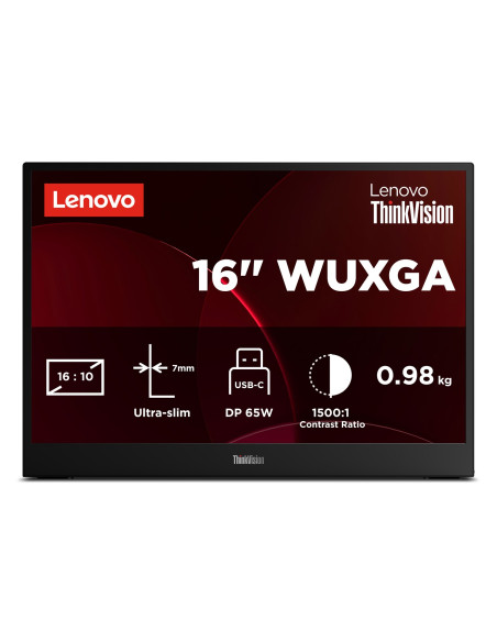 Monitor Lenovo Thinkvision M16 16" (64Bfuat1Wl)