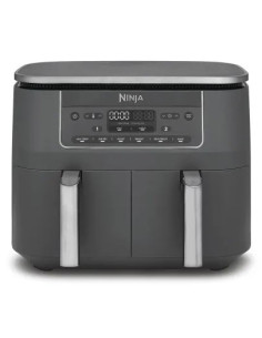 Ninja Dz300Eu Frytkownica Podwójny 7,6 L Autonomiczny 2470 W Frytkownica Na Gorące Powietrze Szary