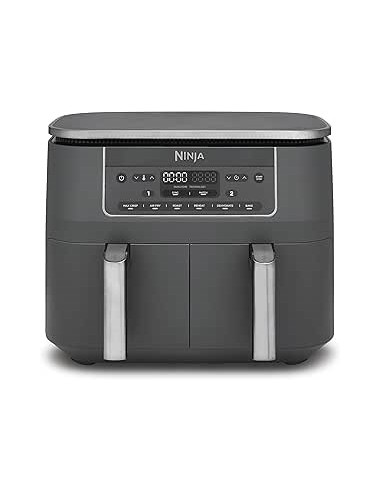 Ninja Dz300Eu Frytkownica Podwójny 7,6 L Autonomiczny 2470 W Frytkownica Na Gorące Powietrze Szary