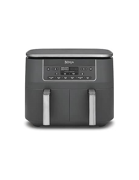 Ninja Dz300Eu Frytkownica Podwójny 7,6 L Autonomiczny 2470 W Frytkownica Na Gorące Powietrze Szary