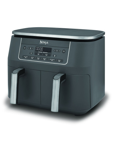 Ninja Dz300Eu Frytkownica Podwójny 7,6 L Autonomiczny 2470 W Frytkownica Na Gorące Powietrze Szary