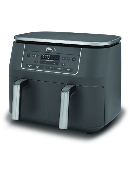 Ninja Dz300Eu Frytkownica Podwójny 7,6 L Autonomiczny 2470 W Frytkownica Na Gorące Powietrze Szary