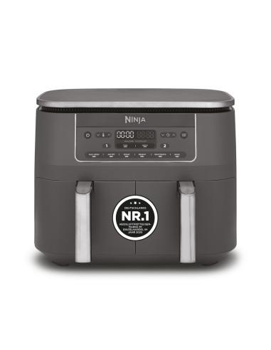 Ninja Dz300Eu Frytkownica Podwójny 7,6 L Autonomiczny 2470 W Frytkownica Na Gorące Powietrze Szary