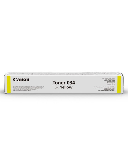 Canon 034 Kaseta Z Tonerem 1 Szt. Oryginalny Żółty