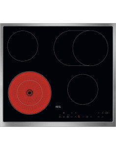 Aeg Tn64Ra06Xb Czarny Wbudowany 60 Cm Ceramiczna 4 Stref(Y)