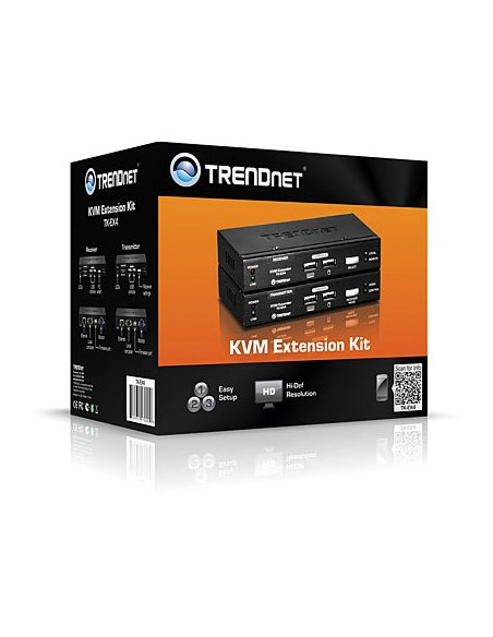 Zestaw Rozszerzeń Trendnet Kvm Usb Zwiększony Zasięg Do 100 M