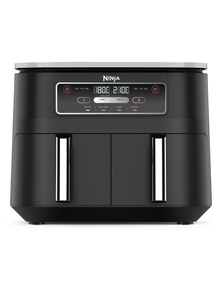 Ninja Af200Eu Frytkownica Podwójny 7,6 L Autonomiczny 2400 W Frytkownica Na Gorące Powietrze Czarny