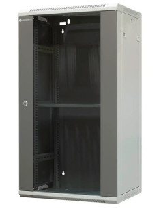 Emiternet Szafa Wisząca Niedzielona 19" 22U, Drzwi Blacha/ Szkło, 600×450×1083Mm Szer./Gł./Wys.