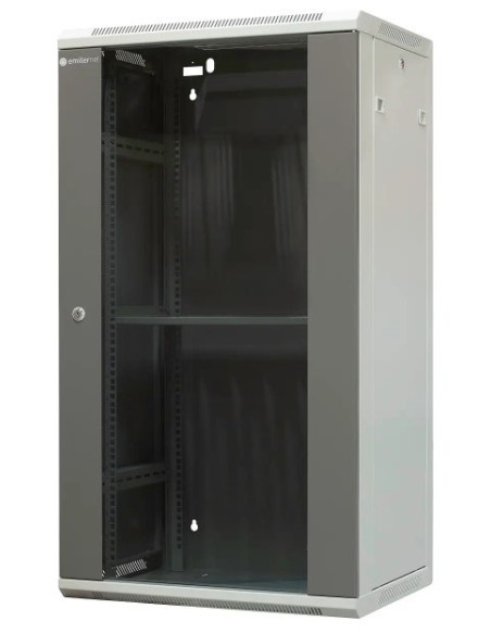 Emiternet Szafa Wisząca Niedzielona 19" 22U, Drzwi Blacha/ Szkło, 600×450×1083Mm Szer./Gł./Wys.
