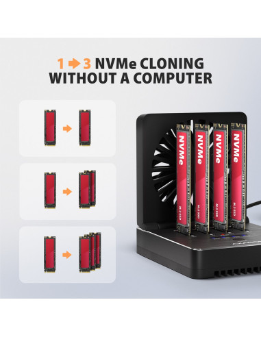 Axagon Adsa-M2C44 Stacja Dokująca Do Dysków Twardych Usb 4 Type-C Czarny