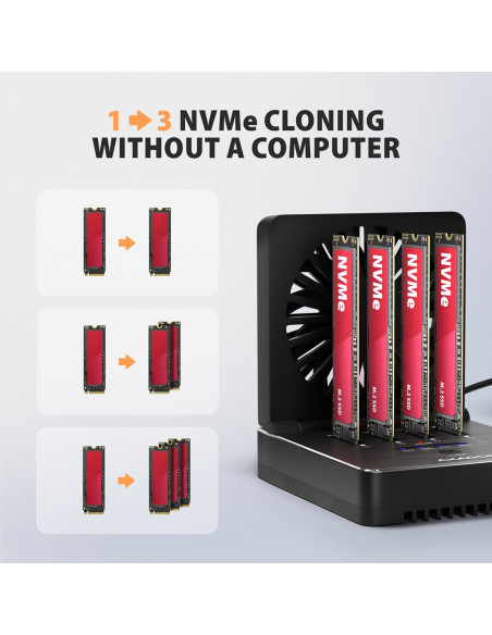 Axagon Adsa-M2C44 Stacja Dokująca Do Dysków Twardych Usb 4 Type-C Czarny