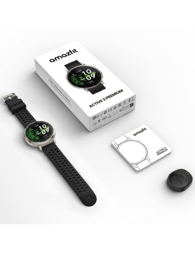 Amazfit Active 3 3,35 Cm (1.32") Amoled Cyfrowy 466 X 466 Px Ekran Dotykowy Złoto Gps