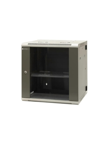 Emiternet Szafa Wisząca Dzielona 19" 12U, Drzwi Blacha/Szkło, 600×550×635Mm Szer./Gł./Wys.