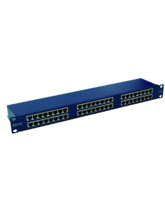 Emiternet Panel 19", 48Xrj45 Stp Kat.6 (1U) Z Półką, Niebieski