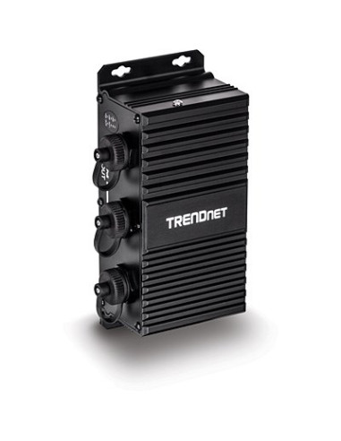 Trendnet 2-Portowy Przemysłowy Zewnętrzny Przedłużacz Gbit Upoe 100M