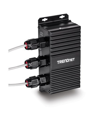 Trendnet 2-Portowy Przemysłowy Zewnętrzny Przedłużacz Gbit Upoe 100M