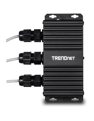 Trendnet 2-Portowy Przemysłowy Zewnętrzny Przedłużacz Gbit Upoe 100M