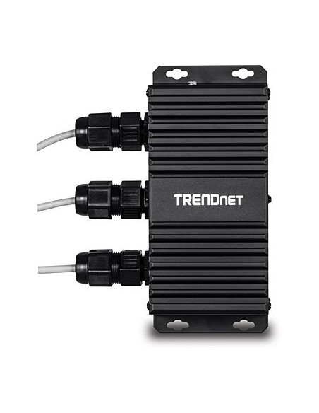 Trendnet 2-Portowy Przemysłowy Zewnętrzny Przedłużacz Gbit Upoe 100M